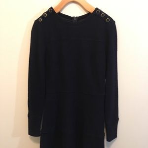 Navy Wool Club Monaco Dress